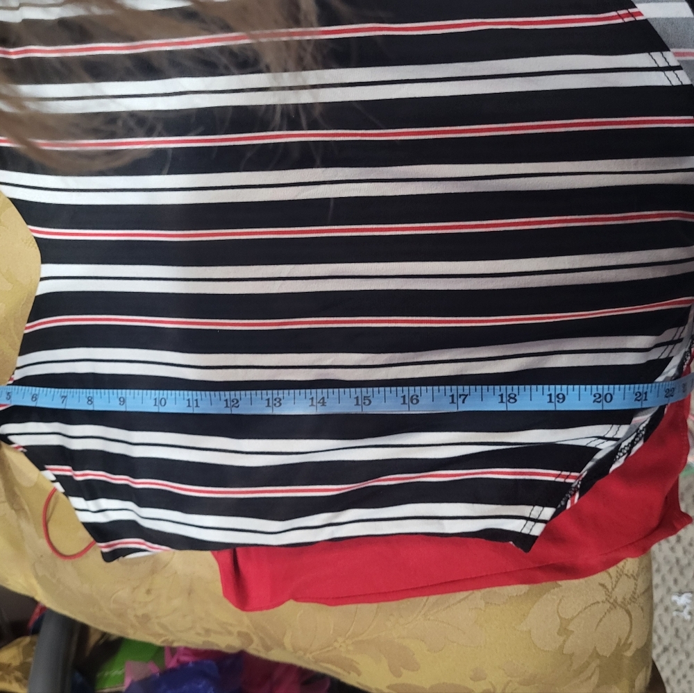 Set Of 2 Gaze Soft Red & Black Spaghetti Strap Bodysuits Sz M - Picture 7 of 10